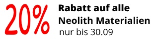 September-Rabatt auf Neolith Platten – Jetzt 20% sparen!